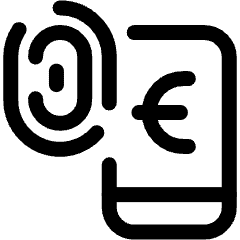 Smartphone Payment Touch Pound Icon from Ultimate Regular Set