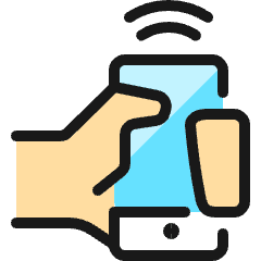 Wireless Payment Smartphone 1 Icon from Ultimate Colors Set