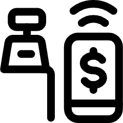 Wireless Payment Smartphone Icon from Ultimate Regular Set