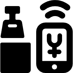 Wireless Payment Smartphone Yuan Icon from Ultimate Bold Set