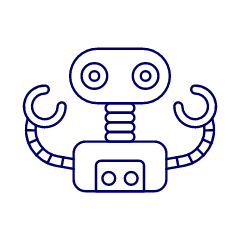 Robot Illustration from UX Line Set