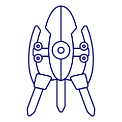 Tripod Turret Illustration from UX Line Set