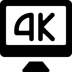 Modern Tv 4 K Icon from Ultimate Bold Set