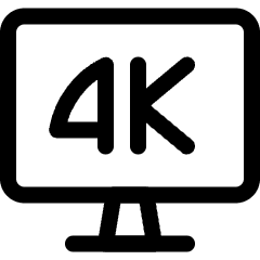 Modern Tv 4 K Icon from Ultimate Regular Set