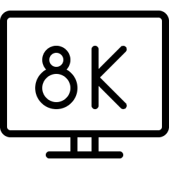 Modern Tv 8 K Icon from Ultimate Light Set