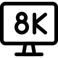 Modern Tv 8 K Icon from Ultimate Regular Set