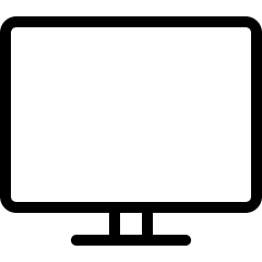 Modern Tv Flat Icon from Ultimate Light Set