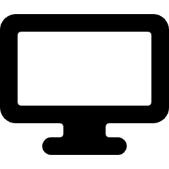 Modern Tv Flat Icon from Ultimate Bold Set