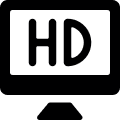 Modern Tv Hd Icon from Ultimate Bold Set