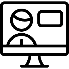 Modern Tv News Icon from Ultimate Light Set