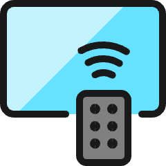 Modern Tv Remote Icon from Ultimate Colors Set