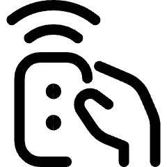 Modern Tv Remote Hand Icon from Ultimate Regular Set