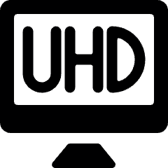 Modern Tv Uhd Icon from Ultimate Bold Set