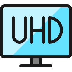 Modern Tv Uhd Icon from Ultimate Colors Set