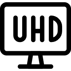 Modern Tv Uhd Icon from Ultimate Regular Set