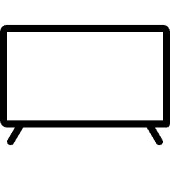 Modern Tv Wide Icon from Ultimate Light Set