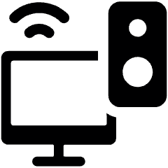 Smart Tv Connection Speaker Icon from Ultimate Bold Set