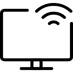 Smart Tv Connection Wifi Icon from Ultimate Light Set