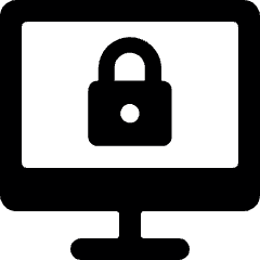 Smart Tv Lock Icon from Ultimate Bold Set