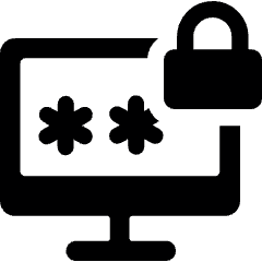 Smart Tv Lock Password Icon from Ultimate Bold Set