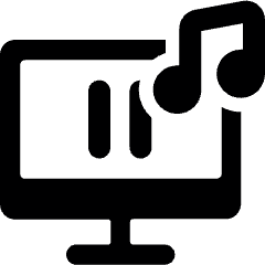 Smart Tv Music Control Pause Icon from Ultimate Bold Set