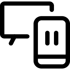 Smart Tv Phone Control Pause Icon from Ultimate Regular Set