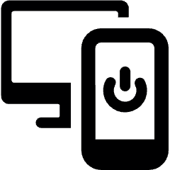 Smart Tv Phone Control Power Icon from Ultimate Bold Set
