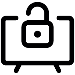 Smart Tv Unlock Icon from Ultimate Regular Set