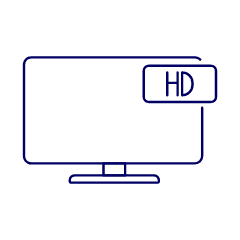 Television Hd Illustration from UX Line Set