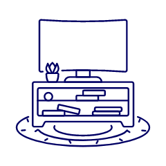 Television Modern 1 Illustration from UX Line Set
