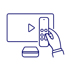 Television Modern Remote Illustration from UX Line Set