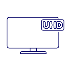 Television Uhd Illustration from UX Line Set