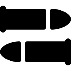 Modern Weapon Bullets Icon from Ultimate Bold Set