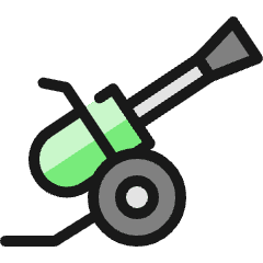 Modern Weapon Cannon Icon from Ultimate Colors Set