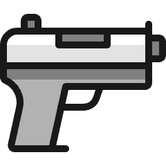 Modern Weapon Gun Icon from Ultimate Colors Set