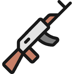 Modern Weapon Machine Gun 1 Icon from Ultimate Colors Set