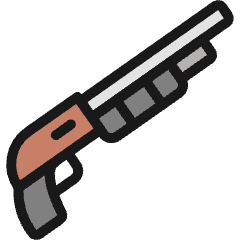 Modern Weapon Shotgun Icon from Ultimate Colors Set