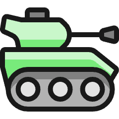 Modern Weapon Tank Icon from Ultimate Colors Set