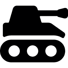 Modern Weapon Tank Icon from Ultimate Bold Set