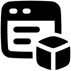 Browser Modules Icon from Plump Solid Set