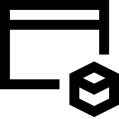 Browser Modules Icon from Sharp Line Set