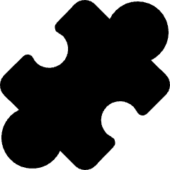 Module Puzzle 1 Icon from Core Solid Set