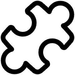 Module Puzzle 1 Icon from Plump Line Set