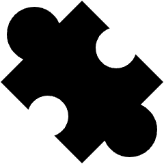 Module Puzzle 1 Icon from Sharp Solid Set