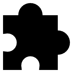 Module Puzzle 2 Icon from Sharp Solid Set