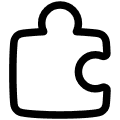 Module Puzzle 2 Icon from Plump Line Set