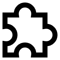 Module Puzzle 2 Icon from Sharp Line Set