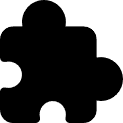 Module Puzzle 2 Icon from Core Solid Set