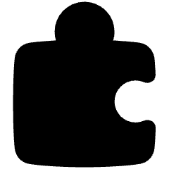 Module Puzzle 2 Icon from Plump Solid Set