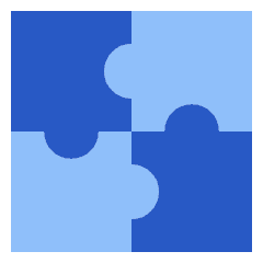 Module Puzzle 3 Icon from Sharp Flat Set